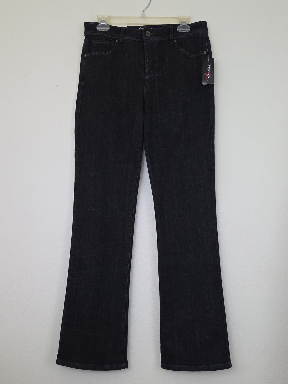 NWT Style & Co. Black Boot Cut Tummy Control Jeans 10